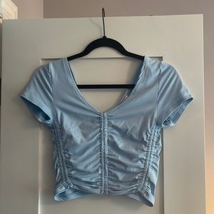 Urban outfitters baby blue crop top